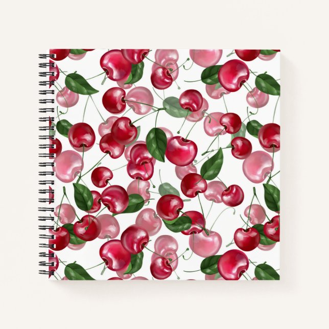 Cherry Fruit pattern Notebook (Front)