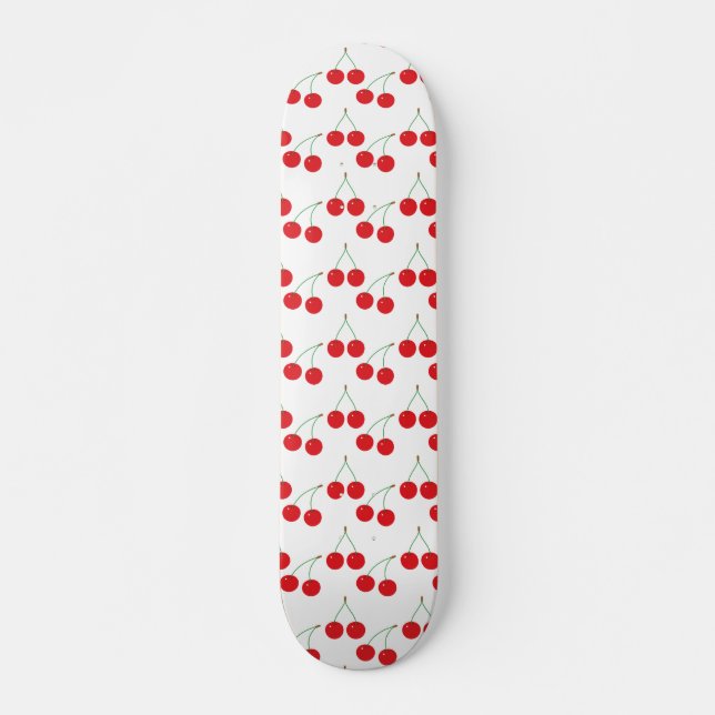 Cherry Fruit Pattern Skateboard (Front)