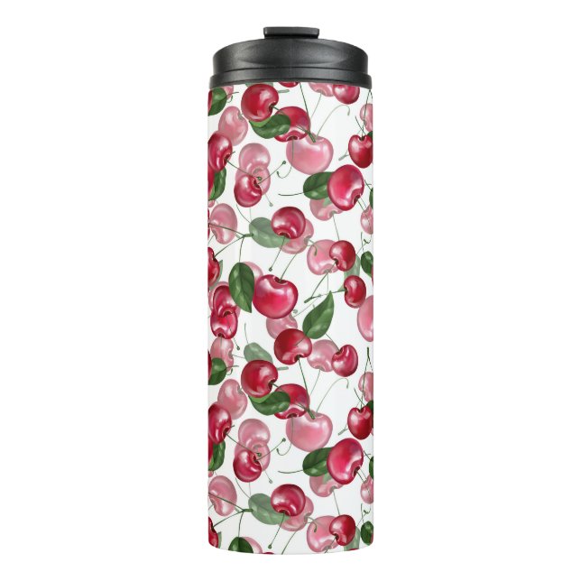 Cherry Fruit pattern  Thermal Tumbler (Front)