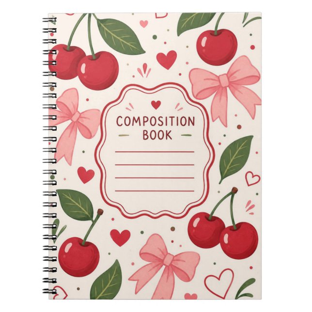 Cherry Fruited Notebook (Front)