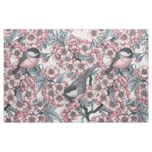 Cherry garden fabric