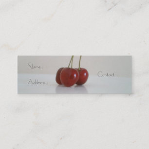cherry glow mini business card