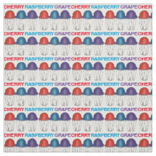 Cherry Grape Italian Shaved Water Ice Fabric