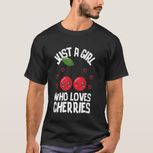 Cherry Graphic For Women Girls Fruit Cherries Love T-Shirt
