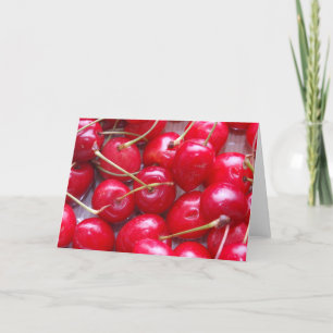 Cherry greetings card
