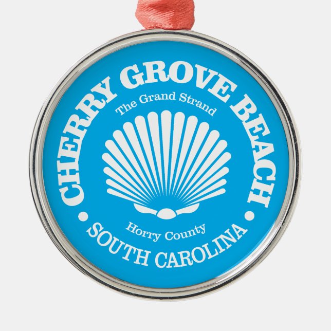 Cherry Grove Beach  Metal Ornament (Front)