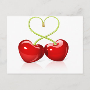 Cherry Heart Postcard