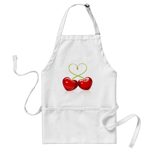 Cherry Heart Standard Apron (Front)