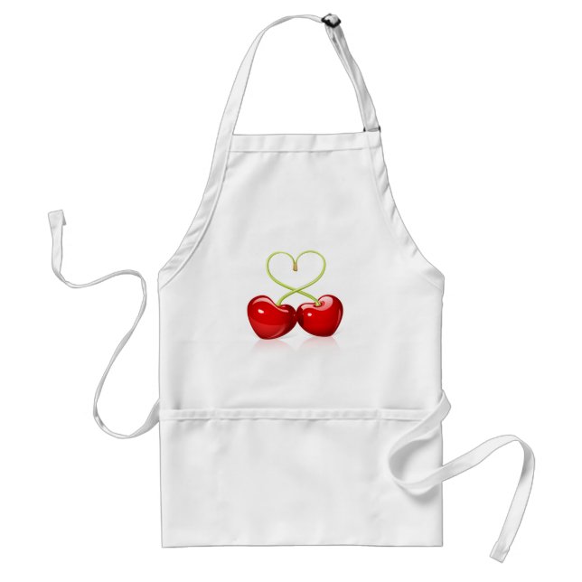 Cherry Heart Standard Apron (Front)