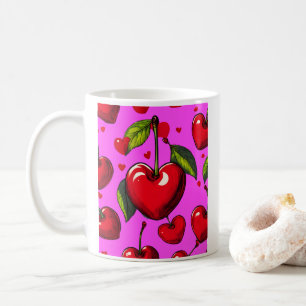Cherry Hearts Coffee Mug