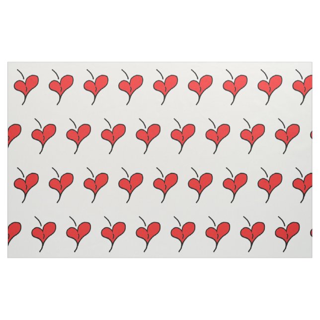 Cherry Hearts Fabric (Fat Quarter)