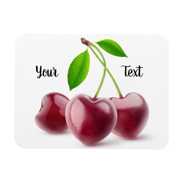Cherry hearts magnet (Horizontal)