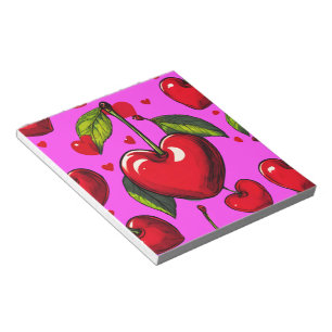 Cherry Hearts Notepad