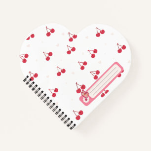 Cherry Hearts School Notebooks & Journal for Girls