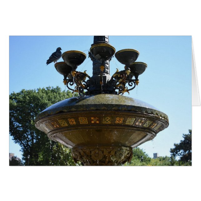 Cherry Hill Fountain Central Park NYC Photography (Front Horizontal)