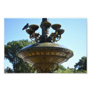 Cherry Hill Fountain Central Park NYC Photography Photo Print