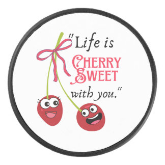 CHERRY  HOCKEY PUCK