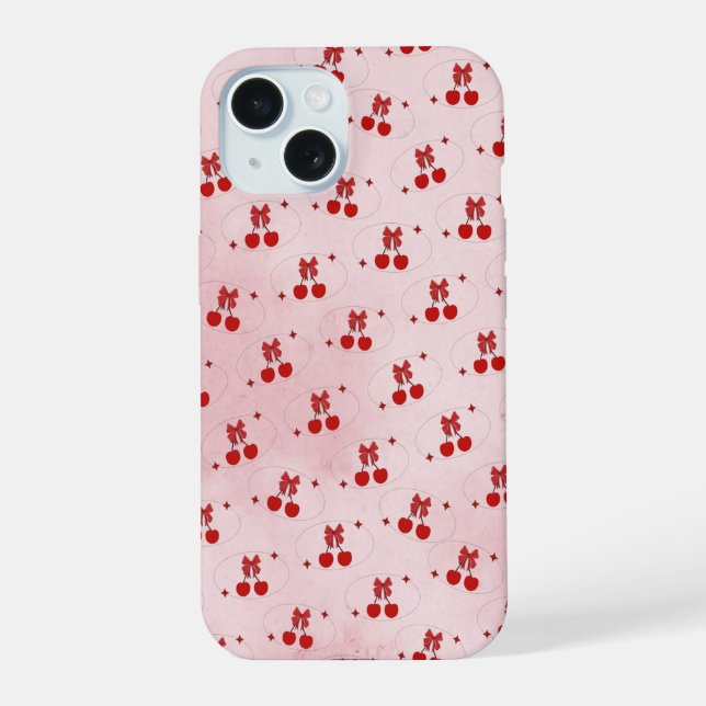 Cherry iPhone 15 Case (Back)