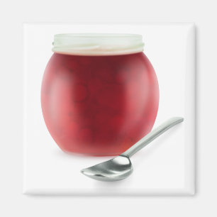 Cherry jam magnet