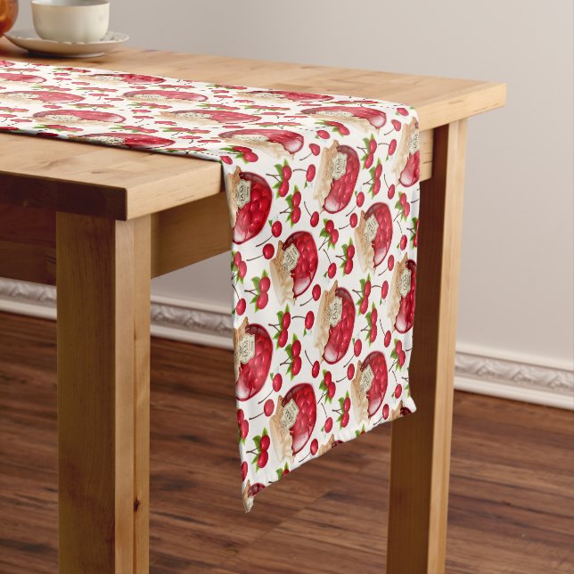 Cherry Jam  Short Table Runner (In Situ)