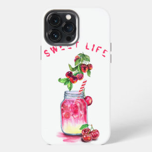 Cherry Juice Cool Drink Fruits iPhone Case