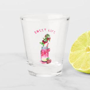 Cherry Juice Cool Drink Party Shot Glass