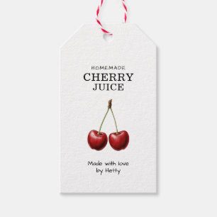 Cherry juice label for your homemade recipes!