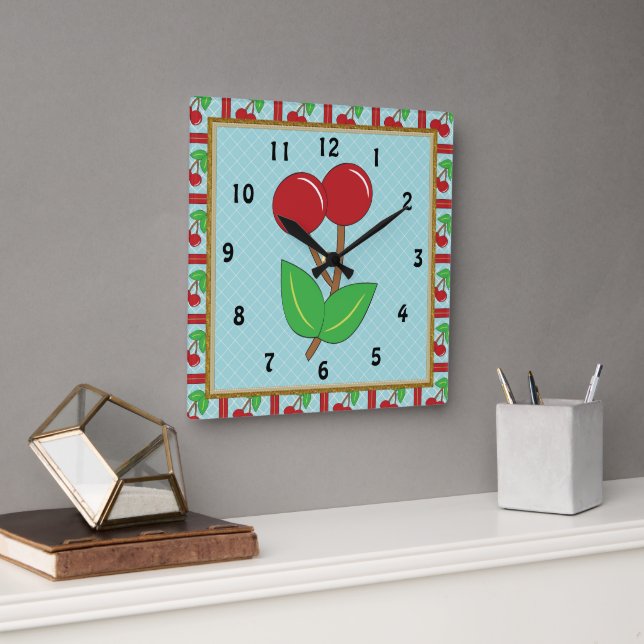 Cherry Kitchen Clock (Office)