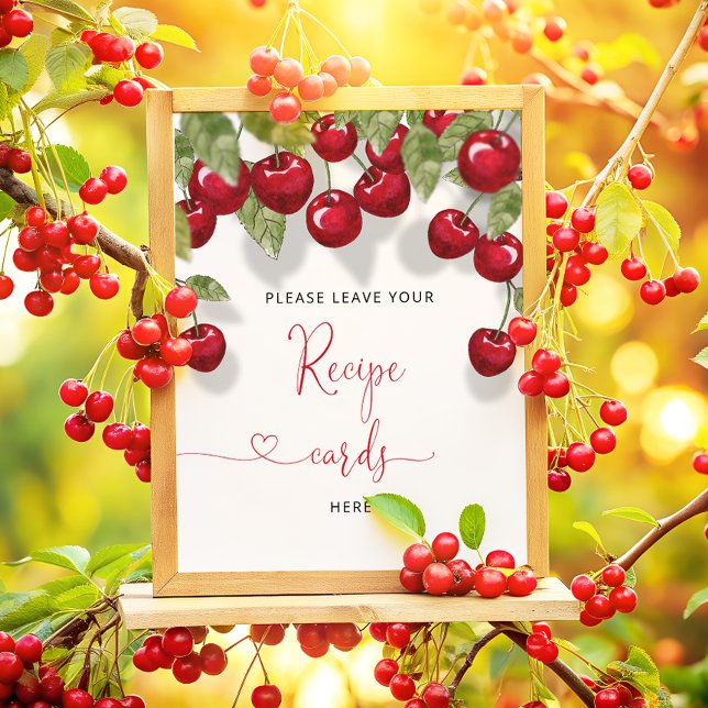 Cherry Leave Your Recipe Card Here Poster (Creator Uploaded)