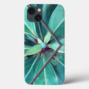 Cherry Leaves Clutch iPhone 13 Case