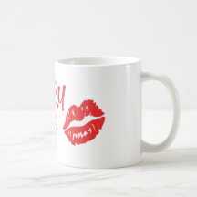 Cherry Lips Red Kiss Mark Mug