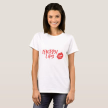 Cherry Lips Red Kiss Mark T-shirt