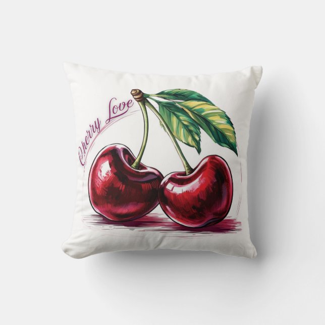Cherry Love Cushion (Front)