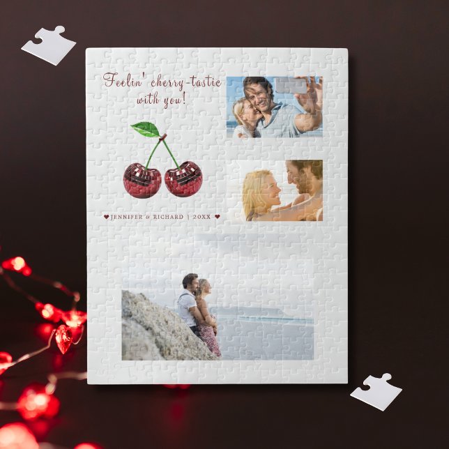 Cherry Love Personalised Valentine's Day Puzzle (Cherry Love Personalized Valentine's Day Puzzle)