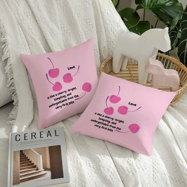Cherry Love – Pop Art Cherries - Valentine’s Day Cushion (Creator Uploaded)