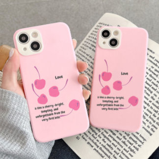 Cherry Love – Pop Art Cherries - Valentine’s Day iPhone 15 Case