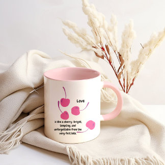 Cherry Love – Pop Art Cherries - Valentine’s Day Mug