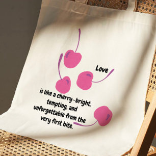Cherry Love – Pop Art Cherries - Valentine’s Day Tote Bag