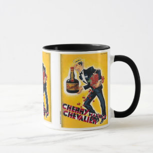 Cherry Maurice Chevalier Vintage Label Mug