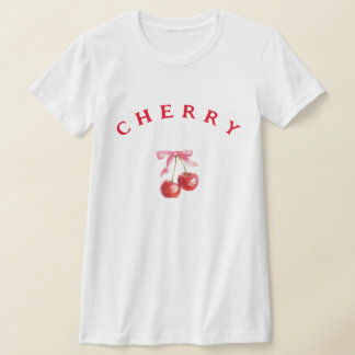 "Cherry" minimalist t-shirt for women