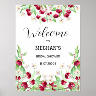 Cherry Much Bridal Shower Poster