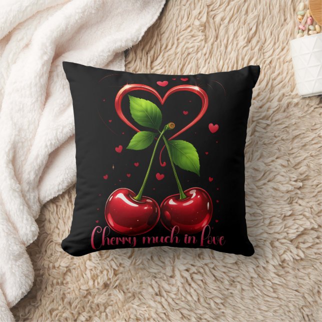 Cherry Much in Love Cushion (Blanket)