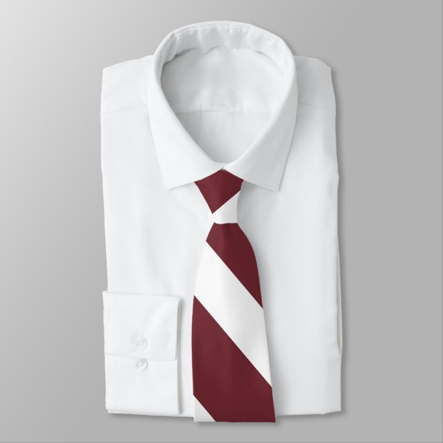 Cherry -N- Dairy University Stripe Tie (Tied)