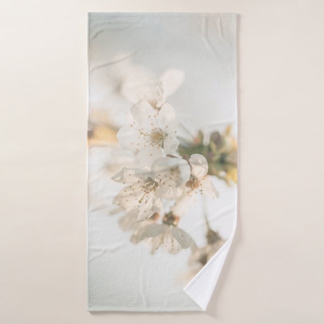Cherry Nature Photo Bath Towel (Bath Towel)