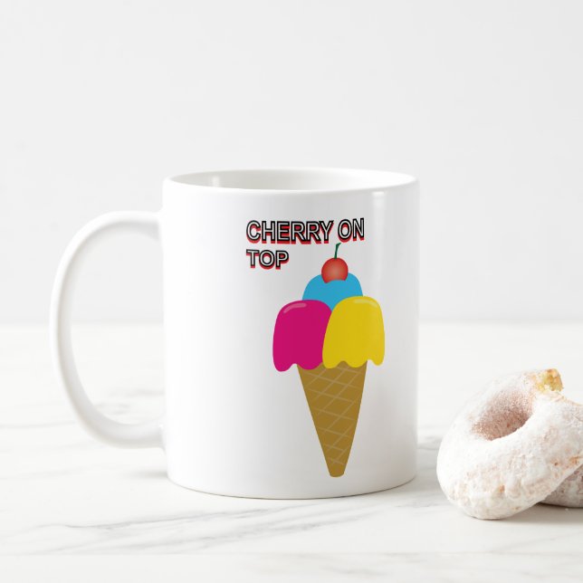 Cherry on Top 01 Coffee Mug (With Donut)