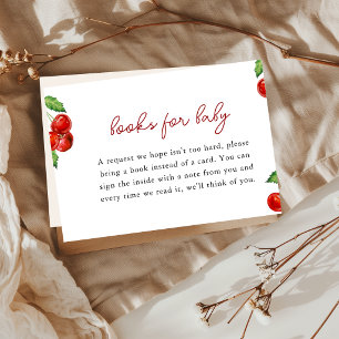 Cherry on top Baby Shower Books for Baby Enclosure Card