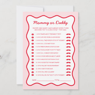 Cherry On Top Baby Shower Guess Who Game Card