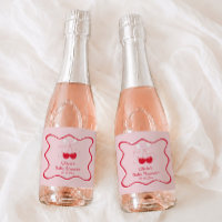Cherry On Top Baby Shower Mini Champagne