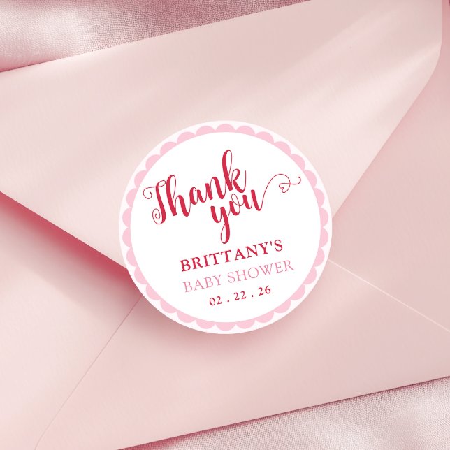 Cherry On Top Baby Shower Round Stickers (Creator Uploaded)