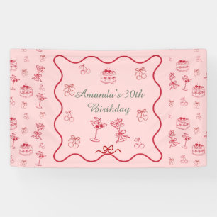Cherry on Top Birthday Banner